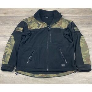 Helikon Tactical Infantry Double Heavy Fleece Mens Jacket Black Woodland XL